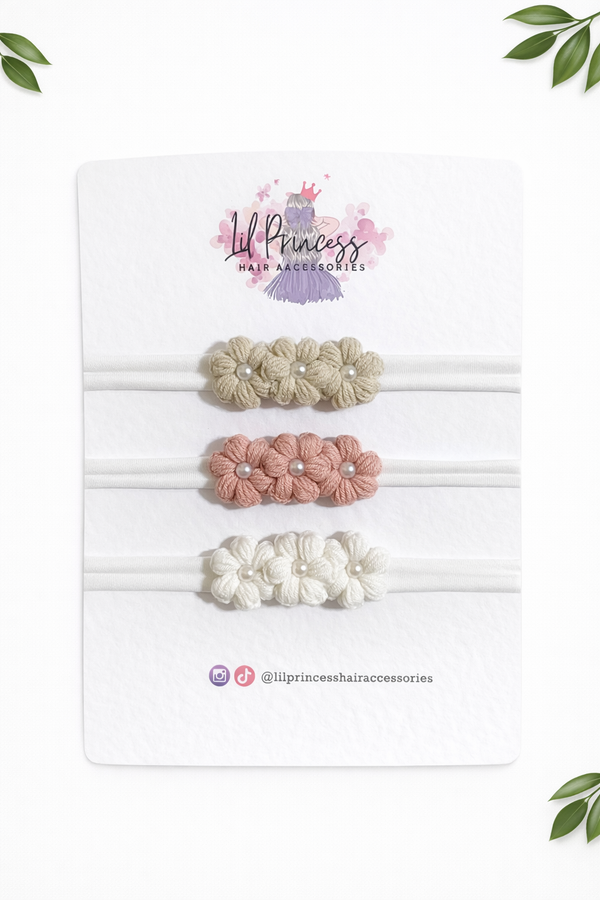 Pearl flower headband