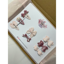 Blush Sparkle Mini Bow Set