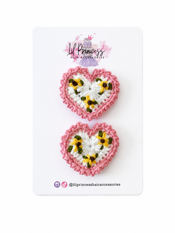 Sweetheart Crotchet Clip