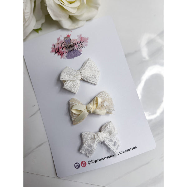 Mini Lace Bow Set
